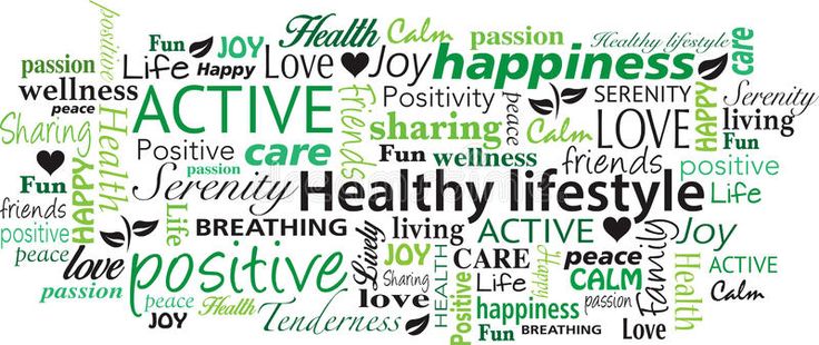 Healthy lifestyle word image